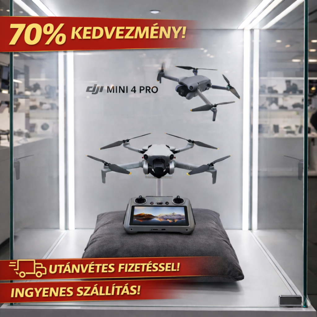 VÁSÁROLJ 1-ET, VIGYÉL 2-T – DJI MINI 4 PRO 70% KEDVEZMÉNNYEL